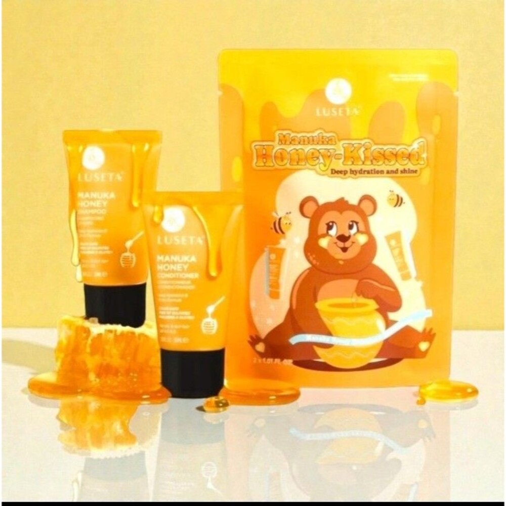 Luseta Manuka Honey Kissed Shampoo & Conditioner Deep Hydration Shine Set NEW